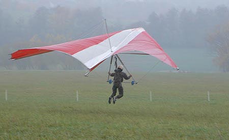 David před přistáním